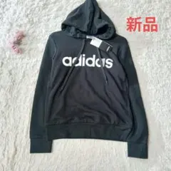 新品　アディダス　ロゴ入り　長袖　パーカー　xs