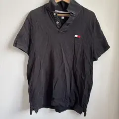 【早い者勝ち】TOMMY HILFIGER 黒ポロシャツ Lサイズ