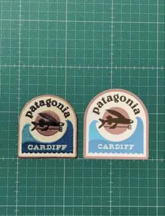 新品未使用 patagonia CARDIFF刺繍ワッペン&ステッカー2点セットのサムネイル