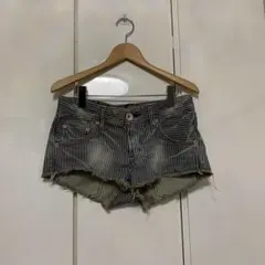 ロデオクラウンズ　デニムストライプ ショートパンツ