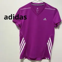 adidas アディダス　半袖Tシャツ Vネック　ドライTシャツ