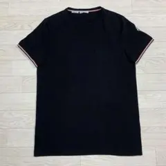 ［美品］モンクレール　スリムフィット Tシャツ　黒　Ｓ　 ブラック4S455