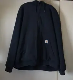 断*中様 Carhartt WIP ダック地 ジップパーカー ブラック XXL - メルカリ
