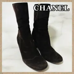CHANEL＊シャネル＊ハイヒール＊スエード＊ブラウン✨のサムネイル