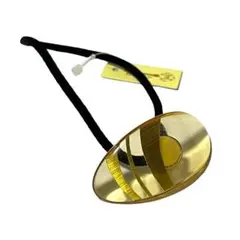 1344 クリア ベージュ 楕円 ヘアゴム ゴム