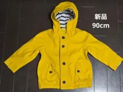 GAP 90cm フードつきジャンパー イエロー　ヨットパーカー レインコート