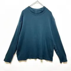 ユニクロ リブハイネックT 3L 大きいサイズ レディース 長袖 綿混