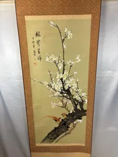逸品 水墨花鳥図 小鳥と花の調和｜優雅で静かな美・和風インテリア