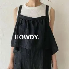 【HOWDY.】コットンジャガード オールインワン サロペット コットン100%