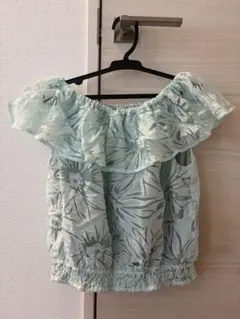 Free's Mart 半袖　刺繍　ブルー　オフショルダー　オフショルのサムネイル