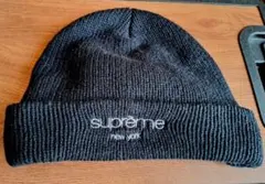 Supreme ブラック ニット帽