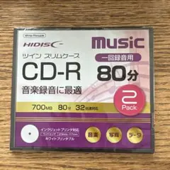 HIDISC CD-R 80分 2パック