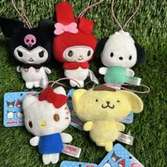 新品タグ付き サンリオキャラクターズ マスコット5種セット