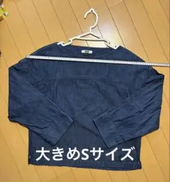 UNIQLO デニムプルオーバー ネイビーのサムネイル