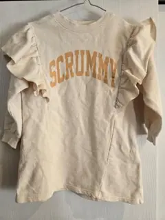 SCRUMMY フリル付き長袖ワンピース