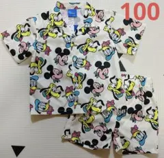 ディズニー　ミッキー　セットアップ　100 オフホワイト