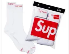 単品1足2枚売りSupreme / Hanesソックス