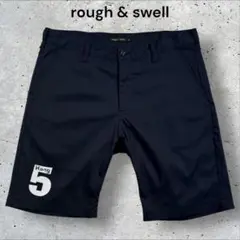 coco 中古 ラフ＆スウェル rough&swell メンズ ハーフパンツ S 黒 ブラック 総柄　ストレッチ 2025年最新】ラフアンドスウェル メンズ ショートパンツの人気