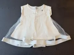 petit main プティマイン　フリル付きトップス 女の子　ベビー　90㎝