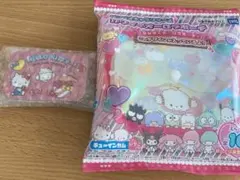 サンリオ　缶ラムネ　ハローキティ　こぎゅみゅん　カワイイオーロラポーチ