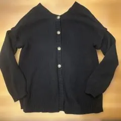 GUマルチウェイカーディガン　黒　L