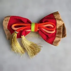 髪飾り　ヘアアクセサリー　リボン　コーム　⑤　着物　和装　七五三　成人式　卒業式