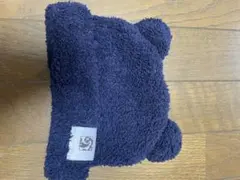カシウェア　くま耳 ニット帽 ネイビー ボア素材のサムネイル