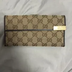 GUCCI GGパターン 長財布 ブラウン