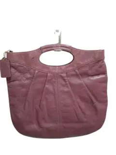 美品！COACH コーチ レザー ハンドバッグ ピンク