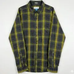 【Columbia】コロンビア ネルシャツ チェック 長袖 XL 黄色 y2kのサムネイル
