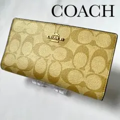 COACH コーチ シグネチャー PVC 二つ折り 長財布 札入れ 小銭入れ
