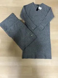 【新品タグ付】BARNYARDSTORM リブ編み ニットワンピースショール付き