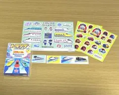 【未使用】プラレール トランプ＆シールセット