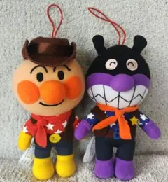 【即日発送】アンパンマン　ばいきんまん　ぬいぐるみセット