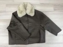 ZARA フェイクファー襟ウールコート 試着のみ