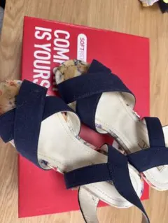 vivianネイビー クロスストラップ サンダル　2足纏め売り