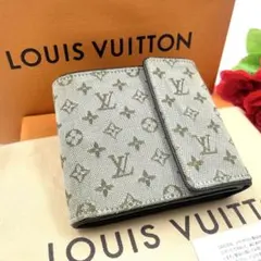 ルイヴィトン モノグラムミニ デニム 折財布 三つ折り財布