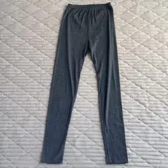 【GU】リブメロウレギンス　ダークグレー　Lサイズ