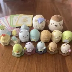 すみっこぐらし　ミニフィギュア　ぬいぐるみ カード　セット
