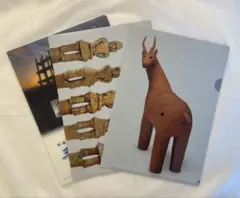 【新品】クリアファイル３枚　国立博物館　三内丸山遺跡　限定　埴輪　はにわ　A4