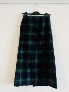 niko and...ツイード風タイトスカート グリーン70 M
