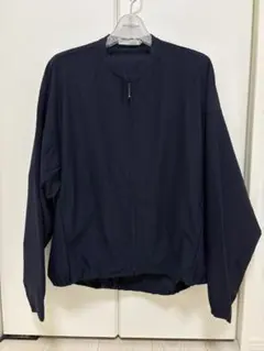 【美品】ICB ノーカラーブルゾン　S ネイビーのサムネイル