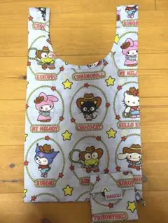 BAGGU エコバッグ ハローキティ&フレンズ ウエスタン ブルー サンリオのサムネイル
