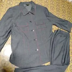 【レリアン】セットアップ パンツスーツ 上着11号パンツ9号 春夏秋七分袖　美品