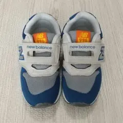 ニューバランス 996 青×オレンジ スニーカー 16cm 子供
