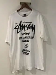 STUSSY ワールドツアー Tシャツ ホワイト　XLのサムネイル