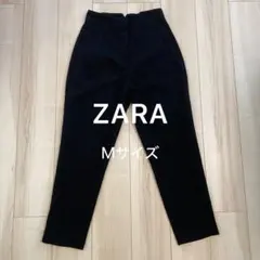 ZARA ハイウエストパンツ　アンクルパンツ　Ｍサイズ　ブラック