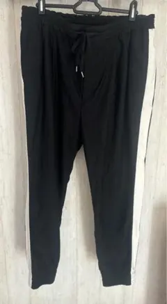 MONKEY TIME サイドライン　ジョガーパンツ　ブラック