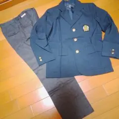 ネイビー✕グレー フォーマルスーツ 140