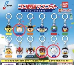 プロ野球マスコット　めじるしアクセサリー